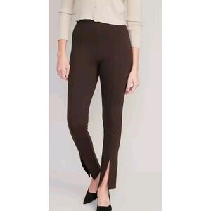 Old Navy Extra High Rise Ponte Skinny Pants In French Roast Size L